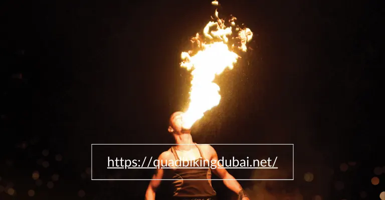 Fire Show in Dubai Desert