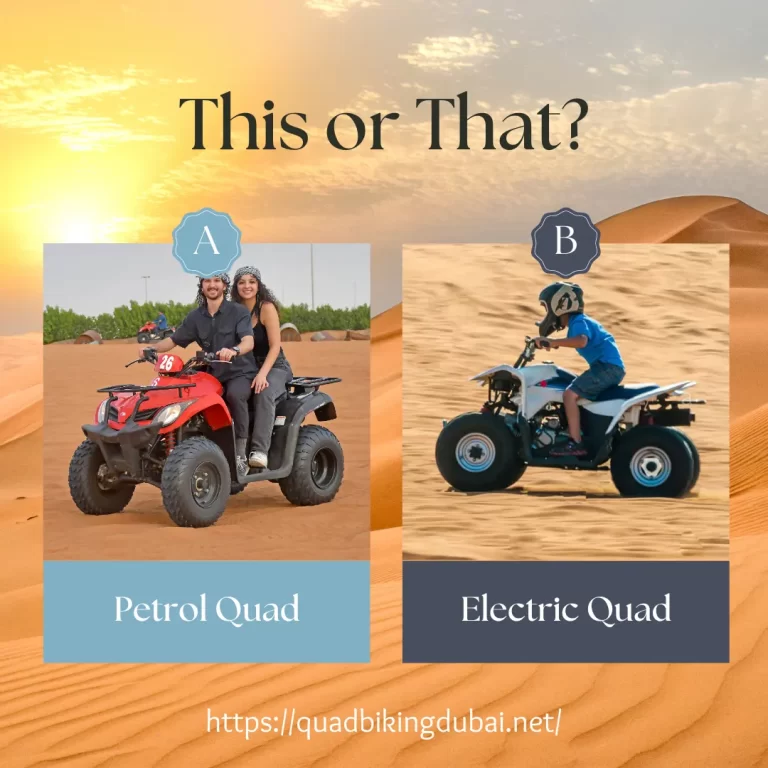 Petrol Quad Bike Vs Electric Quad Bikes in Dubai